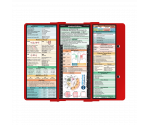 WhiteCoat Clipboard® Trifold - Red Medical Edition