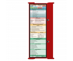 WhiteCoat Clipboard® Trifold - Red Medical Edition