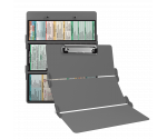 WhiteCoat Clipboard® Trifold - Silver Medical Edition
