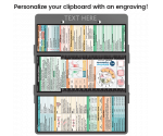WhiteCoat Clipboard® Trifold - Silver Medical Edition