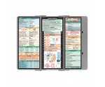 WhiteCoat Clipboard® Trifold - Silver Medical Edition