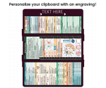 WhiteCoat Clipboard® Trifold - Wine Medical Edition
