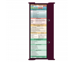 WhiteCoat Clipboard® Trifold - Wine Medical Edition