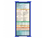 WhiteCoat Clipboard® Trifold - Blue Medical Edition