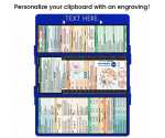 WhiteCoat Clipboard® Trifold - Blue Medical Edition
