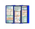 WhiteCoat Clipboard® Trifold - Blue Medical Edition