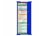 WhiteCoat Clipboard® Trifold - Blue Medical Edition