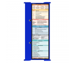 WhiteCoat Clipboard® Trifold - Blue Medical Edition