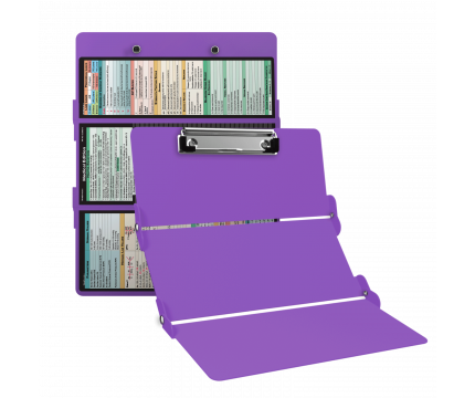 WhiteCoat Clipboard® Trifold - Lilac Medical Edition