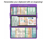 WhiteCoat Clipboard® Trifold - Lilac Medical Edition