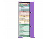WhiteCoat Clipboard® Trifold - Lilac Medical Edition