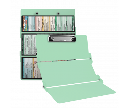 WhiteCoat Clipboard® Trifold - Mint Medical Edition