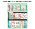 WhiteCoat Clipboard® Trifold - Mint Medical Edition