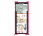 WhiteCoat Clipboard® Trifold - Pink Medical Edition