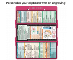 WhiteCoat Clipboard® Trifold - Pink Medical Edition