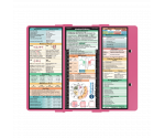 WhiteCoat Clipboard® Trifold - Pink Medical Edition