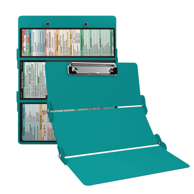 WhiteCoat Clipboard® Trifold - Teal Medical Edition
