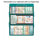 WhiteCoat Clipboard® Trifold - Teal Medical Edition