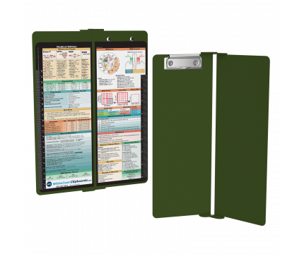 WhiteCoat Clipboard® Vertical - Army Green Medical Edition