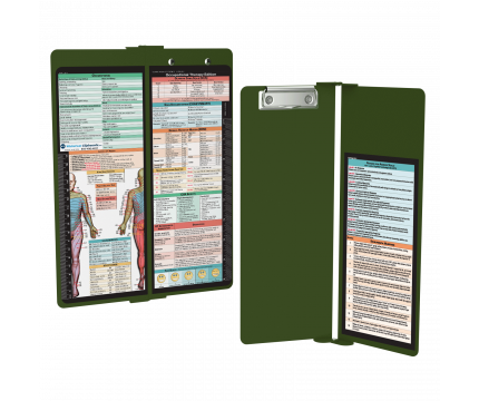 WhiteCoat Clipboard® Vertical - Army Green Occupational Therapy Edition