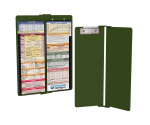 WhiteCoat Clipboard® Vertical - Army Green Pediatric Edition