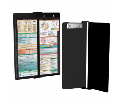 WhiteCoat Clipboard® Vertical - Black Medical Edition