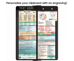 WhiteCoat Clipboard® Vertical - Black Medical Edition