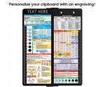 WhiteCoat Clipboard® Vertical - Black Nursing Edition