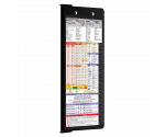 WhiteCoat Clipboard® Vertical - Black Nursing Edition