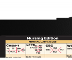 WhiteCoat Clipboard® Vertical - Black Nursing Edition