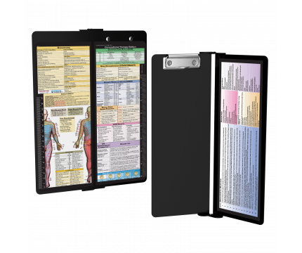 WhiteCoat Clipboard® Vertical - Black Occupational Therapy Edition
