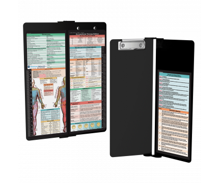 WhiteCoat Clipboard® Vertical - Black Occupational Therapy Edition