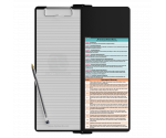 WhiteCoat Clipboard® Vertical - Black Occupational Therapy Edition