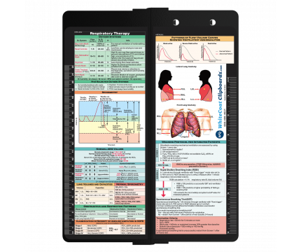 WhiteCoat Clipboard® Vertical - Black Respiratory Edition WhiteCoat Clipboard® Vertical - Black Respiratory Edition