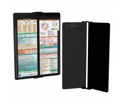 WhiteCoat Clipboard® Vertical - Blackout Medical Edition