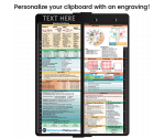 WhiteCoat Clipboard® Vertical - Blackout Medical Edition