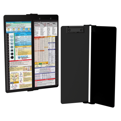 WhiteCoat Clipboard® Vertical - Blackout Nursing Edition