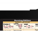 WhiteCoat Clipboard® Vertical - Blackout Nursing Edition
