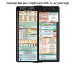 WhiteCoat Clipboard® Vertical - Blackout Nursing Edition