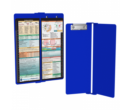 WhiteCoat Clipboard® Vertical - Blue Medical Edition