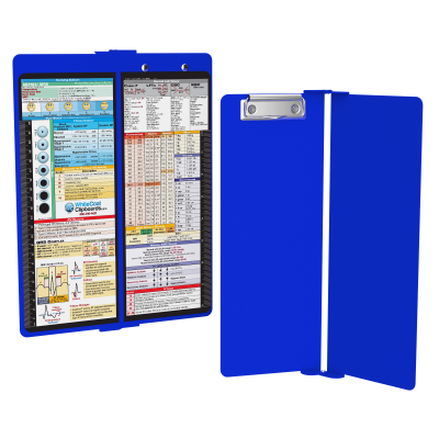 WhiteCoat Clipboard® Vertical - Blue Nursing Edition