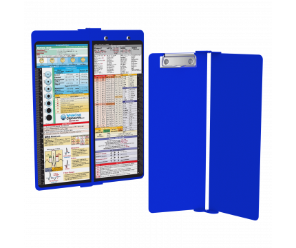 WhiteCoat Clipboard® Vertical - Blue Nursing Edition