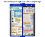 WhiteCoat Clipboard® Vertical - Blue Nursing Edition