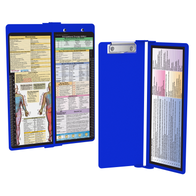 WhiteCoat Clipboard® Vertical - Blue Occupational Therapy Edition