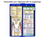 WhiteCoat Clipboard® Vertical - Blue Occupational Therapy Edition