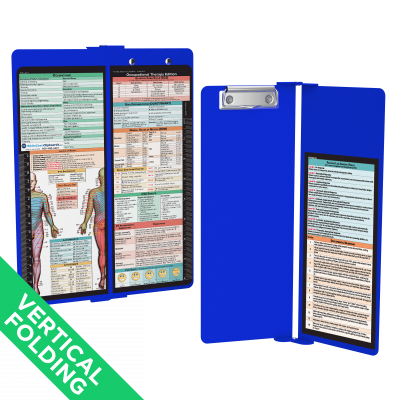 WhiteCoat Clipboard® Vertical - Blue Occupational Therapy Edition