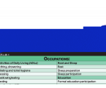 WhiteCoat Clipboard® Vertical - Blue Occupational Therapy Edition