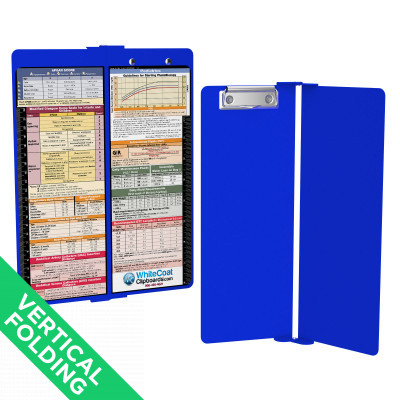 WhiteCoat Clipboard® Vertical - Blue Pediatric Edition
