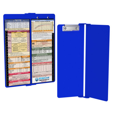 WhiteCoat Clipboard® Vertical - Blue Pediatric Edition