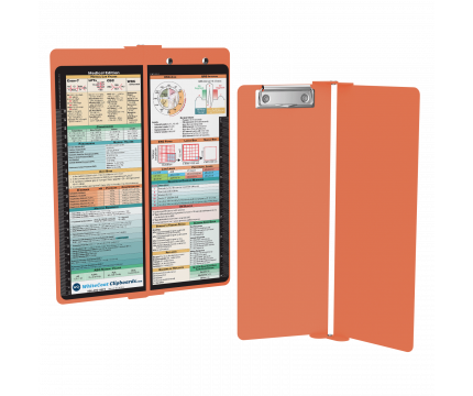 WhiteCoat Clipboard® Vertical - Coral Medical Edition